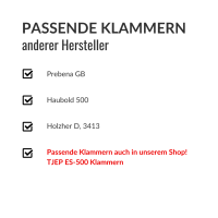 TJEP ES-500/40 Klammergerät + 2.000 Klammern 40mm f Prebena GB, Haubold 540
